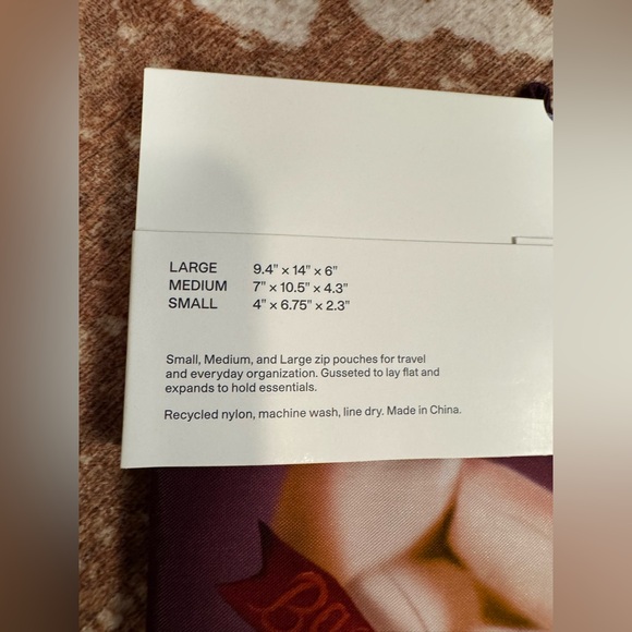 Baggu go pouch set of 3 Fancy Animals NWT - Picture 4 of 5